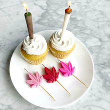 Load image into Gallery viewer, 420 Novelty Blunt and Pink Hemp Leaf Cake Topper Candles